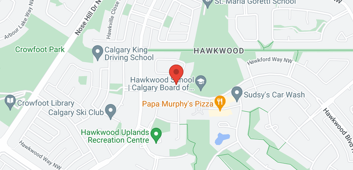 map of 678 HAWKWOOD Boulevard NW